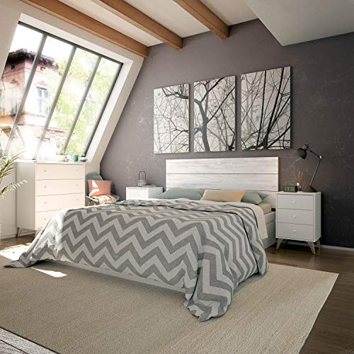 Comoda con 4 Cajones, para Dormitorio, Modelo Sweet, Acabado en Color Blanco Artik, Medidas: 77,5 cm (Ancho) x 95 cm (Alto) x 40 cm (Fondo) Comoda con 4 Cajones, para Dormitorio, Modelo Sweet, Acabado en Color Blanco Artik, Medidas: 77,5 cm (Ancho) x 95 cm (Alto) x 40 cm (Fondo)