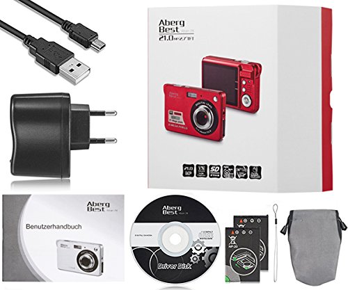 Compactas Cámaras Digitales AbergBest 2.7 LCD Recargable HD Cámara Digital para Estudiantes, niños, Adultos Interior y Exterior (Rojo) Compactas Cámaras Digitales AbergBest 2.7 LCD Recargable HD Cámara Digital para Estudiantes, niños, Adultos Interior y Exterior (Rojo)