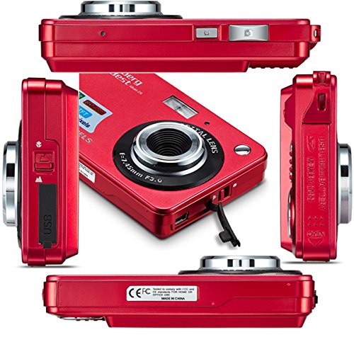 Compactas Cámaras Digitales AbergBest 2.7 LCD Recargable HD Cámara Digital para Estudiantes, niños, Adultos Interior y Exterior (Rojo) Compactas Cámaras Digitales AbergBest 2.7 LCD Recargable HD Cámara Digital para Estudiantes, niños, Adultos Interior y Exterior (Rojo)