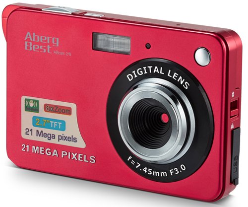 Compactas Cámaras Digitales AbergBest 2.7 LCD Recargable HD Cámara Digital para Estudiantes, niños, Adultos Interior y Exterior (Rojo) Compactas Cámaras Digitales AbergBest 2.7 LCD Recargable HD Cámara Digital para Estudiantes, niños, Adultos Interior y Exterior (Rojo)