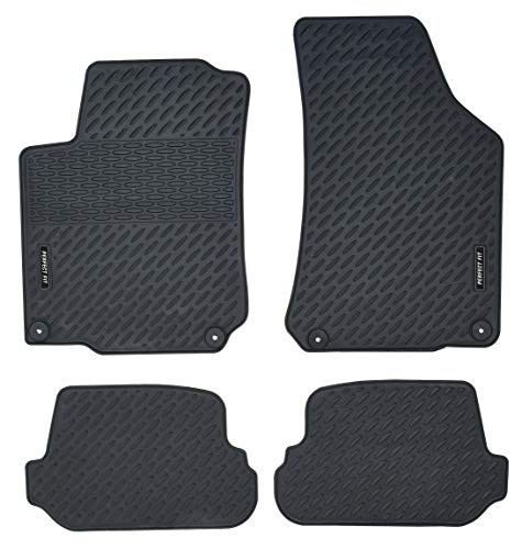 Compass 04237 - Juego de 4 alfombrillas de goma para Golf IV con fijaciones Compass 04237 - Juego de 4 alfombrillas de goma para Golf IV con fijaciones