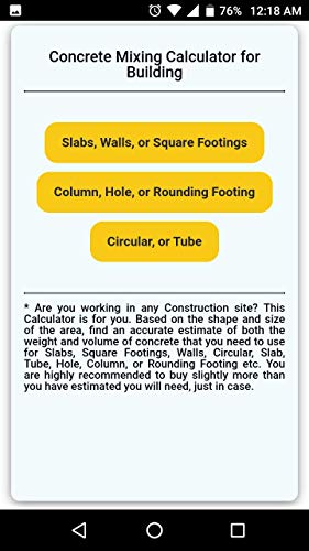 Concrete Mixing Calculator for Building