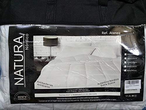 CONFORT HOME M.T. Relleno (Cama 150 (240 X 220 CM) NÓRDICO Fibra Hueca* 400 g/m2 Tacto PLUMÓN * para Cama hasta 200 CM Largo* Marca ESPAÑA 150