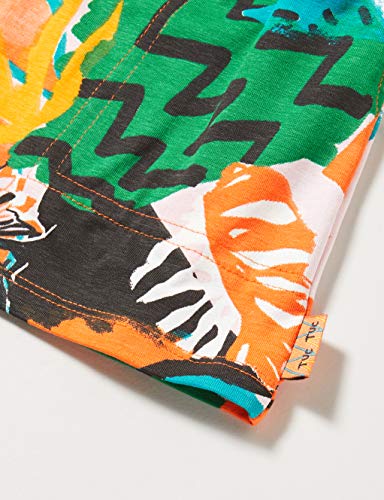 Conjunto Camiseta Y Short Punto Estampado NIĆA Naranja Party Animal Conjunto Camiseta Y Short Punto Estampado NIĆA Naranja Party Animal