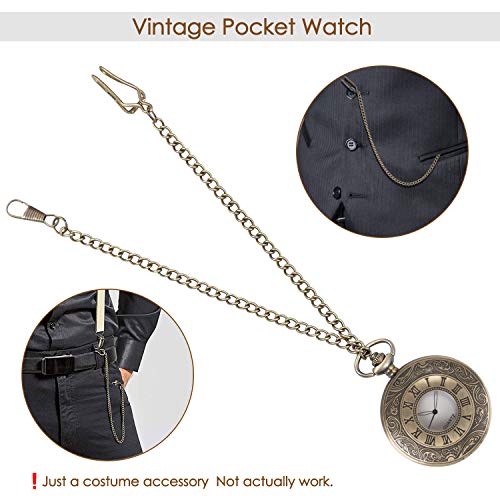 Conjunto de accesorios para el disfraz de gángster masculino Gatsby de los años 20, disfraz de flapper de los años 20 (Negro + Rojo) Conjunto de accesorios para el disfraz de gángster masculino Gatsby de los años 20, disfraz de flapper de los años 20 (Negro + Rojo)