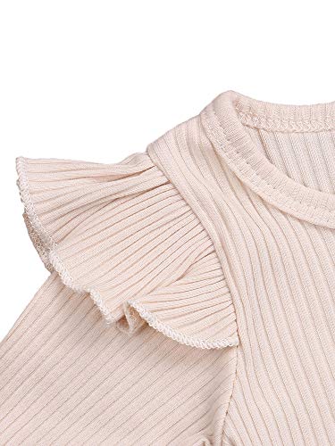 Conjunto de Pantalones Cortos para niñas recién Nacidas, Mono de Mameluco de Manga Larga de algodón, Mono + Pantalones Cortos + Diadema, Traje de 3 Piezas (Green, 9-12 Months) Conjunto de Pantalones Cortos para niñas recién Nacidas, Mono de Mameluco de Manga Larga de algodón, Mono + Pantalones Cortos + Diadema, Traje de 3 Piezas (Green, 9-12 Months)