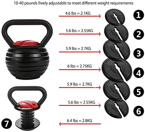Conjuntos De Peso De Kettlebell Ajustables, para Hombres Ejercicio De Entrenamiento De Fuerza De Mujeres, Kettlebell 10 15 20 25 30 35 40 LB Gran Asistente para La Oficina En El Hogar Fitness. Conjuntos De Peso De Kettlebell Ajustables, para Hombres Ejercicio De Entrenamiento De Fuerza De Mujeres, Kettlebell 10 15 20 25 30 35 40 LB Gran Asistente para La Oficina En El Hogar Fitness.