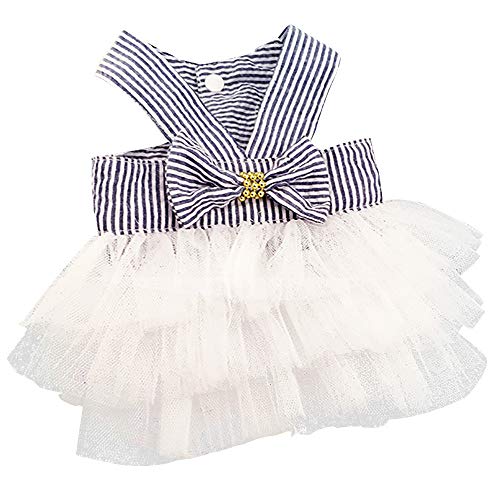 Conquro Primavera Verano Moda Verano Bonito Dulce Cachorro Perro Mascota Vestido Falda Perros la Princesa Vestidos Traje de Vestir la Capa del Animal Tutú de Boda para Perros o Gatos pequeños