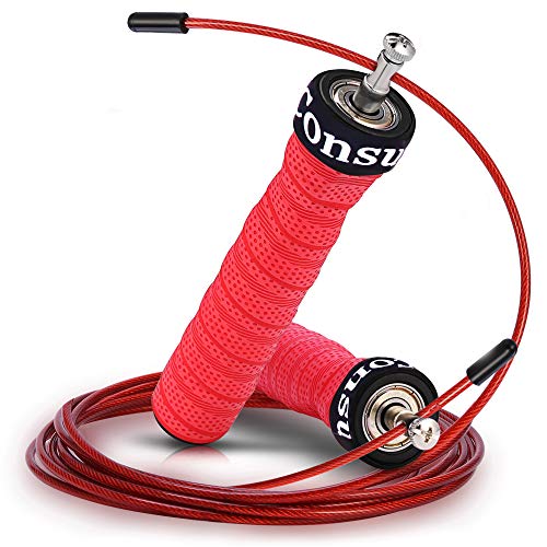 CONSUL Cuerda para saltar de alta velocidad,Comba de CrossFit,Speed rope crossfit,Incluye 2 comba de saltar ,Rodamiento rápido.Comba de Boxeo,También es adecuado para las mujeres! CONSUL Cuerda para saltar de alta velocidad,Comba de CrossFit,Speed rope crossfit,Incluye 2 comba de saltar ,Rodamiento rápido.Comba de Boxeo,También es adecuado para las mujeres!