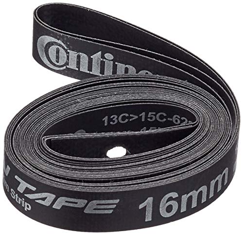 Continental Felgenband Easy Tape Hockdruck-Felgenband 15 Bar - Cinta Cubre-llanta para Bicicletas (Bicicleta de Carreras), Color Negro, Talla 16-622