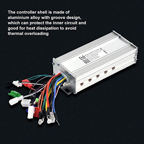 Controlador Sin Escobillas de E-Bike,36V / 48V 1000W Controlador de Onda Sinusoidal Controlador de Motor de Aluminio para Scooter