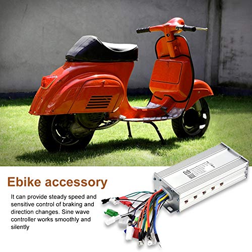 Controlador Sin Escobillas de E-Bike,36V / 48V 1000W Controlador de Onda Sinusoidal Controlador de Motor de Aluminio para Scooter