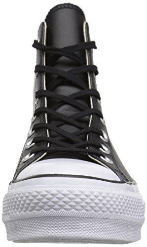 Converse Chuck Taylor CTAS Lift Clean Hi, Zapatillas Altas Mujer, Negro (Black/Black/White 001), 40 EU