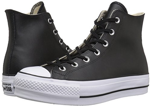 Converse Chuck Taylor CTAS Lift Clean Hi, Zapatillas Altas Mujer, Negro (Black/Black/White 001), 40 EU