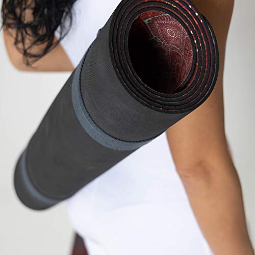 Cool Bedding Esterilla de yoga personalizada con nombre, esterilla de fitness para pilates y entrenamiento, esterilla de ejercicio Sahasrara 27 x 72 pulgadas (grosor 4 mm)