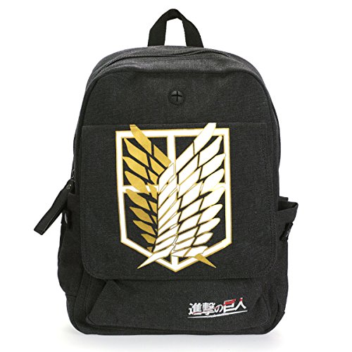 CoolChange Mochila de Tela de Ataque a los Titanes con Logo de la legión de reconocimiento CoolChange Mochila de Tela de Ataque a los Titanes con Logo de la legión de reconocimiento