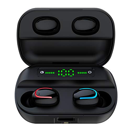 COOLEAD HBQ Pro Auriculares Inalámbrico Auriculares Bluetooth 5.0, Impermeable al Sudro, Gancho para la Oreja, para iPhone y Android