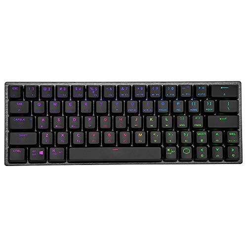Cooler Master SK622 Teclado mecánico inalámbrico al 60% con interruptores de Perfil bajo, Teclas Nuevas y mejoradas y diseño de Aluminio Cepillado Cooler Master SK622 Teclado mecánico inalámbrico al 60% con interruptores de Perfil bajo, Teclas Nuevas y mejoradas y diseño de Aluminio Cepillado