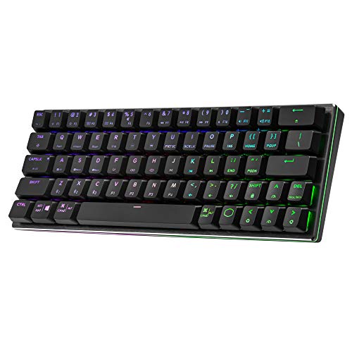 Cooler Master SK622 Teclado mecánico inalámbrico al 60% con interruptores de Perfil bajo, Teclas Nuevas y mejoradas y diseño de Aluminio Cepillado Cooler Master SK622 Teclado mecánico inalámbrico al 60% con interruptores de Perfil bajo, Teclas Nuevas y mejoradas y diseño de Aluminio Cepillado