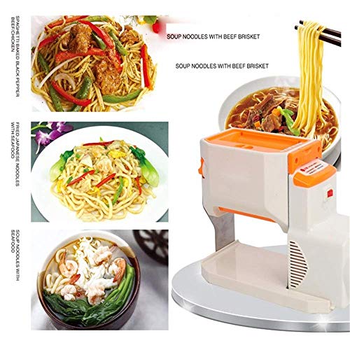 COOLSHOPY Máquina de Pasta Multifunción Máquina de Pasta eléctrica de Doble Uso de 70W 220V Máquina de Fabricante de Pasta for el Cortador de Pasta casera (Color: Blanco, tamaño: 32x23x14cm)