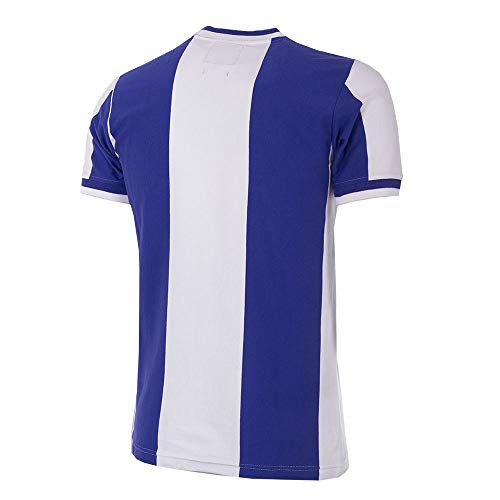 copa FC Porto 1971-72 Football Shirt Camiseta de Cuello Redondo Retro de fútbol, Hombre, Blanc y Azul, XXL