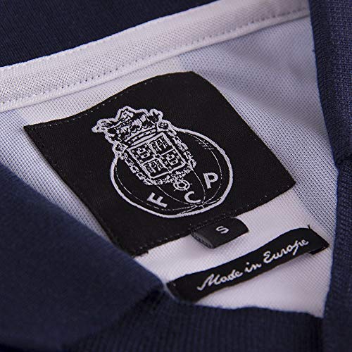 Copa FC Porto 2002 - Camiseta de fútbol Retro para Hombre, Hombre, Camiseta Retro con Cuello de fútbol, 128, Blanc y Azul, XL