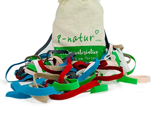 Cordon elastico de producción Europea de primera calidad de 5mm en 6 diversos colores | 12 metros goma elastica costura colores Cordon elastico de producción Europea de primera calidad de 5mm en 6 diversos colores | 12 metros goma elastica costura colores