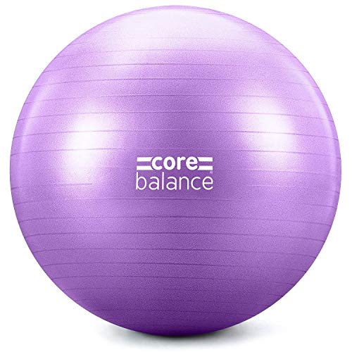 CORE BALANCE, Pelota de Pilates, Fitness, Yoga, Embarazo, Fitball para Ejercicios Gimnasia - Muy Resistente – Tamaño 55cm 65cm 75cm 85cm - Hinchador Incluido CORE BALANCE, Pelota de Pilates, Fitness, Yoga, Embarazo, Fitball para Ejercicios Gimnasia - Muy Resistente – Tamaño 55cm 65cm 75cm 85cm - Hinchador Incluido