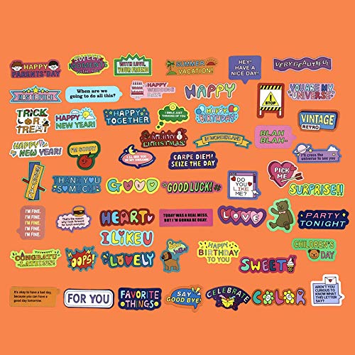Coreano papelería estilo Inglés alfabeto portátil maleta ipad taza de agua mano libro mayor etiqueta engomada 50PCS Coreano papelería estilo Inglés alfabeto portátil maleta ipad taza de agua mano libro mayor etiqueta engomada 50PCS