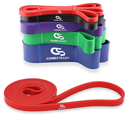 Coresteady Banda de Resistencia Banda para dominadas | Banda de Entrenamiento para Crossfit - Powerlifting - Yoga – Ejercicios de Estiramientos (Una Unidad por Venta) para Hombres y Mujeres