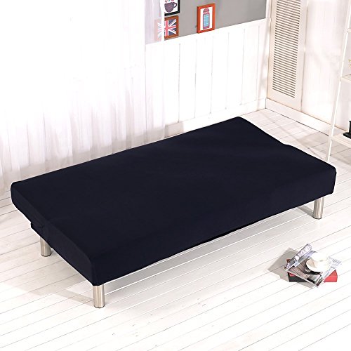 Cornasee Funda de Clic-clac elástica, Cubre/Protector sofá de 3 plazas,Color sólido,Negro Cornasee Funda de Clic-clac elástica, Cubre/Protector sofá de 3 plazas,Color sólido,Negro