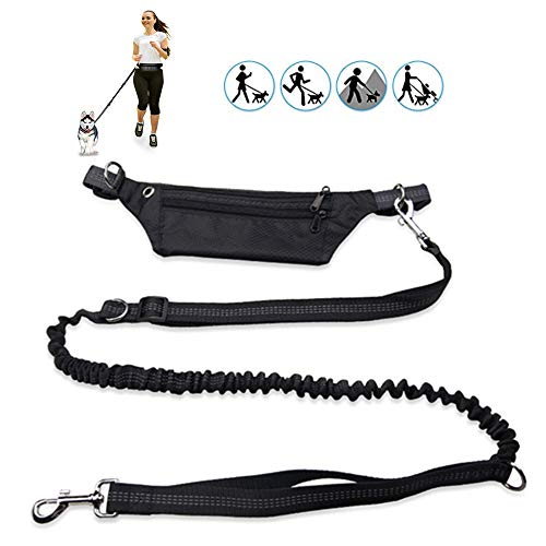 Correa Manos libres Perro para Correr Caminar Trotar Entrenamiento Senderismo, Bolso de Cinturón Correa para columpio de amortiguación resistente a golpes, Cinturón ajustable, Reflectante, Mango doble Correa Manos libres Perro para Correr Caminar Trotar Entrenamiento Senderismo, Bolso de Cinturón Correa para columpio de amortiguación resistente a golpes, Cinturón ajustable, Reflectante, Mango doble