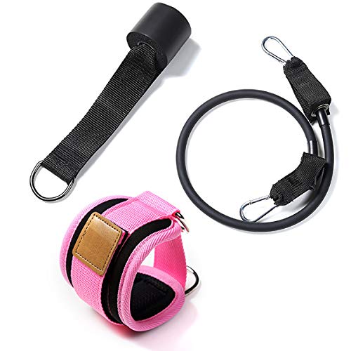 Correas de Tobillo Correas Ajustables para Los Tobillos Correas para Pies con de Cuerda y Presillas para Entrenamientos de Gimnasio Máquinas de Cable Ejercicios de Piernas para Hombres y Mujeres.