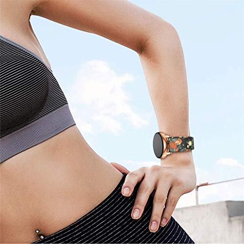 Correas para Relojes, Hanyixue Compatible con Samsung Galaxy Watch 42mm/Active 40mm, Pulsera de Repuesto Correa de Silicona para Hombres, Mujeres (D)