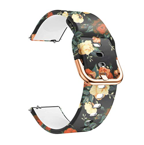 Correas para Relojes, Hanyixue Compatible con Samsung Galaxy Watch 42mm/Active 40mm, Pulsera de Repuesto Correa de Silicona para Hombres, Mujeres (D) Correas para Relojes, Hanyixue Compatible con Samsung Galaxy Watch 42mm/Active 40mm, Pulsera de Repuesto Correa de Silicona para Hombres, Mujeres (D)