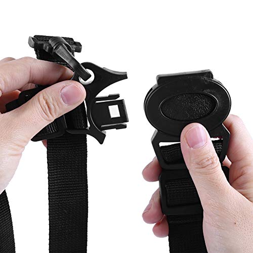 Correas universales para silla alta de 5 puntos, arnés para cinturón de seguridad de repuesto cinturón de seguridad para cochecito de bebé protección giratoria ajustable para silla de paseo