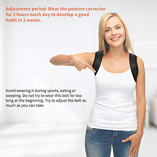 Corrector de Postura, Corrector de Postura Espalda y Hombro para Hombre y Mujer Transpirable, Talla Asjustable Faja Espalda Recta Soporte Corrector de Postura, Corrector de Postura Espalda y Hombro para Hombre y Mujer Transpirable, Talla Asjustable Faja Espalda Recta Soporte