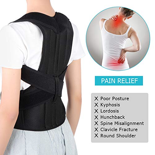 Corrector de Postura Espalda, Ajustables Apoyo de Espalda, Enderezador de Espalda, Cinturón Corrección de Postura para Hombres y Mujeres, Aliviar el dolor de Espalda y Hombro (L(91-104cm)) Corrector de Postura Espalda, Ajustables Apoyo de Espalda, Enderezador de Espalda, Cinturón Corrección de Postura para Hombres y Mujeres, Aliviar el dolor de Espalda y Hombro (L(91-104cm))