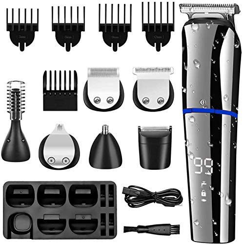 Cortapelos Hombre,Recortadora de barba Profesional,Maquina Cortadora de Pelo Recargable,Set de Multifunción Cortapelos/Nariz/Barba/Cara/Cuerpo y Máquina de Afeitar Precisión Impermeable 6 en 1 Cortapelos Hombre,Recortadora de barba Profesional,Maquina Cortadora de Pelo Recargable,Set de Multifunción Cortapelos/Nariz/Barba/Cara/Cuerpo y Máquina de Afeitar Precisión Impermeable 6 en 1