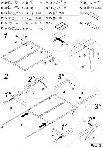 CORTASSA Cama abatible para ahorrar espacio, de pared, tipo «Maly», 80 x 190 cm