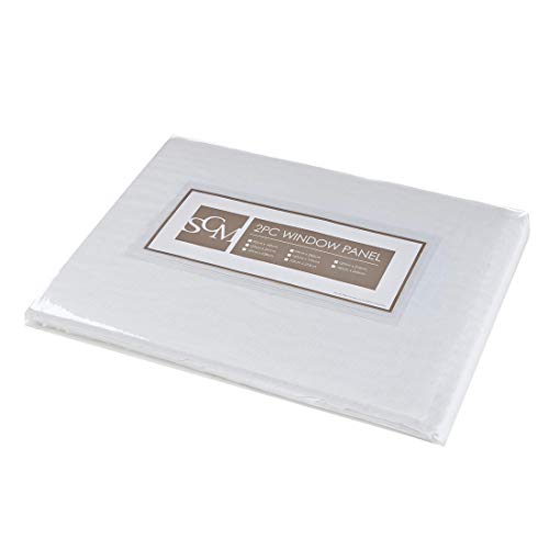 Cortinas blancas ligeras y suaves con barra de paso, cortinas de voile para dormitorio, cortinas transparentes para ventanas pequeñas, de organza, cortas, juego de 2, 175 x 140 cm Cortinas blancas ligeras y suaves con barra de paso, cortinas de voile para dormitorio, cortinas transparentes para ventanas pequeñas, de organza, cortas, juego de 2, 175 x 140 cm