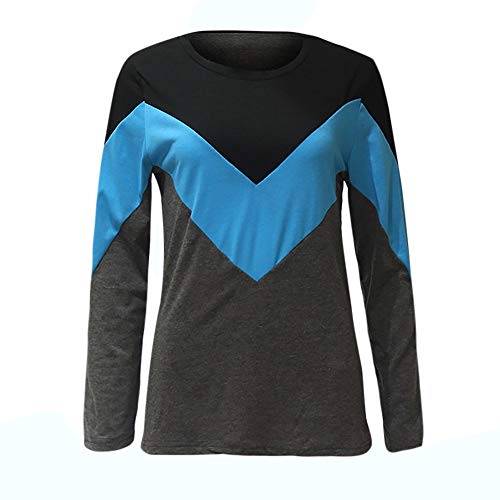 Costura Color De Contraste Cuello Redondo Manga Larga Camiseta Mujer Top,Belasdla Mujer Camisas Mujer Verano Elegantes Casual Mujer Mang A Costura De ImpresióN De Manga Costura Color De Contraste Cuello Redondo Manga Larga Camiseta Mujer Top,Belasdla Mujer Camisas Mujer Verano Elegantes Casual Mujer Mang A Costura De ImpresióN De Manga