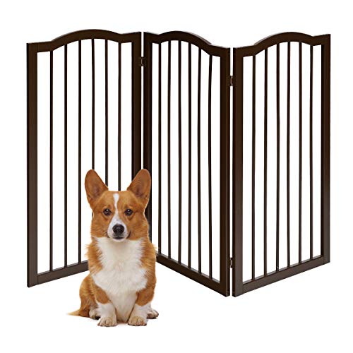 COSTWAY Barrera de Seguridad Plegable para Perros Valla Protección de Madera para Habitación Puerta Escalera Chimenea (153 x 93 x 2 cm) COSTWAY Barrera de Seguridad Plegable para Perros Valla Protección de Madera para Habitación Puerta Escalera Chimenea (153 x 93 x 2 cm)