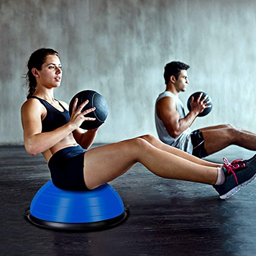 COSTWAY Equilibrio Balance Semiesfera Trainer Pelota de Gimnasia Pilates Yoga Ball (Azul) COSTWAY Equilibrio Balance Semiesfera Trainer Pelota de Gimnasia Pilates Yoga Ball (Azul)