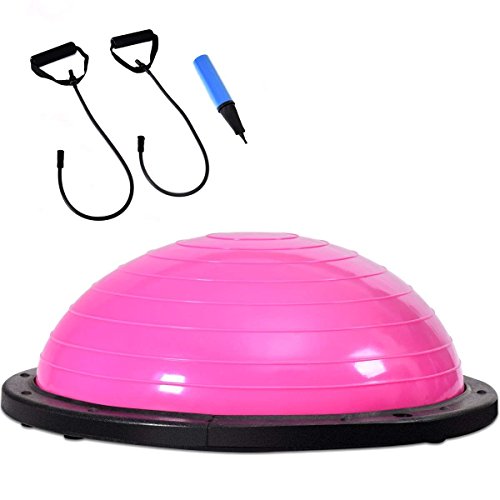 COSTWAY Equilibrio Balance Semiesfera Trainer Pelota de Gimnasia Pilates Yoga Ball (Rosa) COSTWAY Equilibrio Balance Semiesfera Trainer Pelota de Gimnasia Pilates Yoga Ball (Rosa)