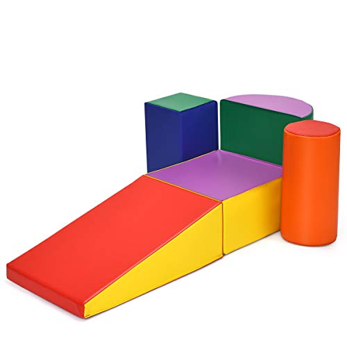 COSTWAY Juego de Bloques de Espuma Grandes para Bebé Bloques de Construcción Juguetes Educativos para Niños COSTWAY Juego de Bloques de Espuma Grandes para Bebé Bloques de Construcción Juguetes Educativos para Niños