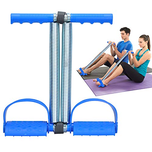 COVVY - Cuerda elástica para Abdominales, para ejercitar la Pierna, Abdomen y Culturismo, para Entrenamiento de Yoga (Blue)