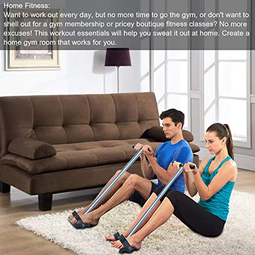 COVVY Elastic Sit Up Cuerda De Tracción Tensión De Primavera Pedal De Pie Abdomen Ejercitador De Piernas Tummy Trimmer Equipment Bodybuilding Expander para Entrenamiento De Yoga Físico (Negro) COVVY Elastic Sit Up Cuerda De Tracción Tensión De Primavera Pedal De Pie Abdomen Ejercitador De Piernas Tummy Trimmer Equipment Bodybuilding Expander para Entrenamiento De Yoga Físico (Negro)