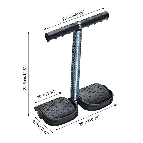 COVVY Elastic Sit Up Cuerda De Tracción Tensión De Primavera Pedal De Pie Abdomen Ejercitador De Piernas Tummy Trimmer Equipment Bodybuilding Expander para Entrenamiento De Yoga Físico (Negro) COVVY Elastic Sit Up Cuerda De Tracción Tensión De Primavera Pedal De Pie Abdomen Ejercitador De Piernas Tummy Trimmer Equipment Bodybuilding Expander para Entrenamiento De Yoga Físico (Negro)