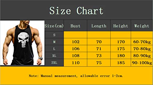 COWBI Camiseta de Tirantes Hombres Sin Mangas Culturismo Fitness Tank Top COWBI Camiseta de Tirantes Hombres Sin Mangas Culturismo Fitness Tank Top